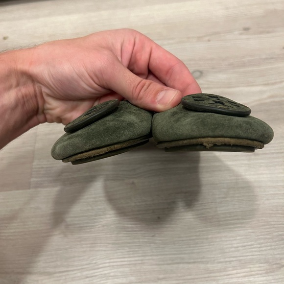 Tory Burch Minnie Travel Ballet with Suede Logo Flats 7 Green - Picture 10 of 10
